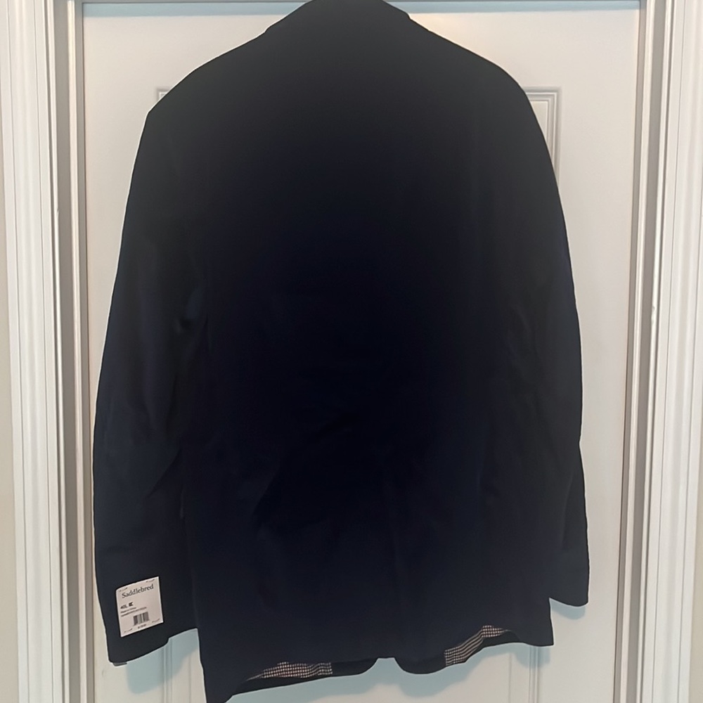 Blue saddlebred corduroy jacket 40L - Picture 3 of 4